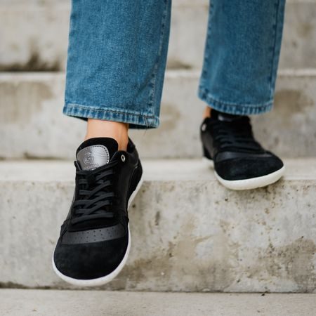 GROUNDIES NOVA GO1 2.0 WOMEN Black Metallic | Dámské barefoot tenisky