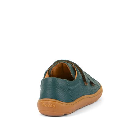 FRODDO TENISKY BASE LEATHER D-VELCRO Petroleum | Dětské barefoot tenisky