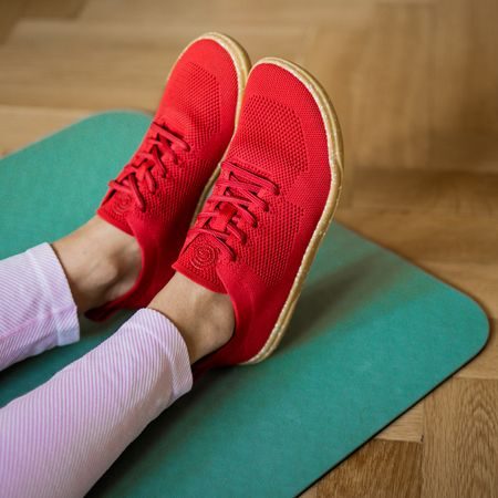 GROUNDIES ACTIVE KNIT WOMEN Red | Barefoot sportovní tenisky