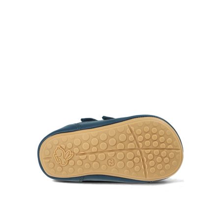 BUNDGAARD PREWALKER STRAP III Navy | Dětské první barefoot botičky