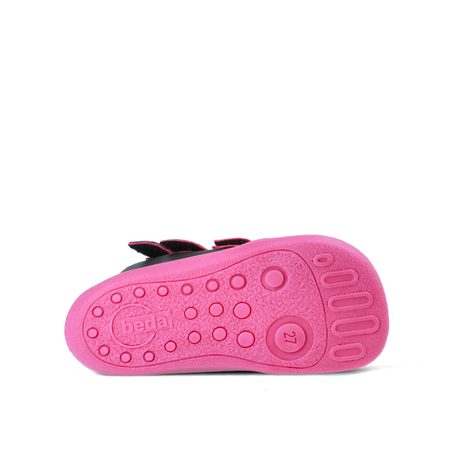 BEDA ZIMNÍ VYŠŠÍ EL Black/Pink | Dětské zimní zateplené barefoot boty