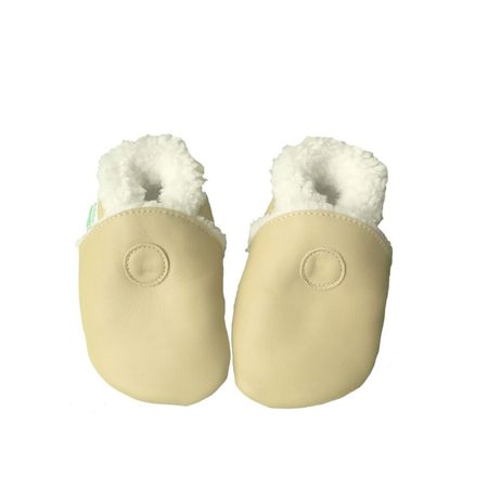 HOPI HOP KOŽENÉ CAPÁČKY ZIMNÍ Camel | Dětské barefoot zimní capáčky 1