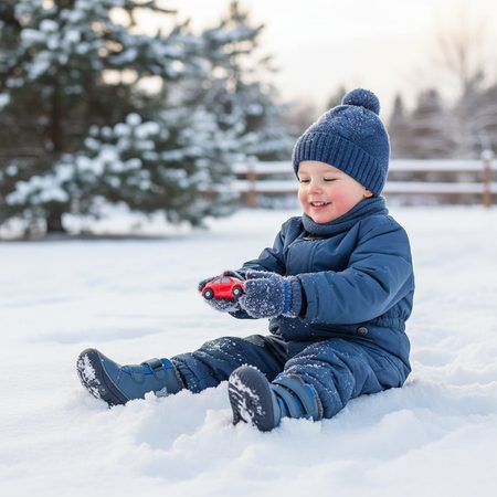 D.D.STEP W070-52893 Tmavě Modrá | Dětské zimní zateplené barefoot boty