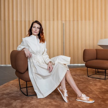 SHAPEN TENISKY FEELIN Uni Rose Gold Leather | Dámské barefoot tenisky