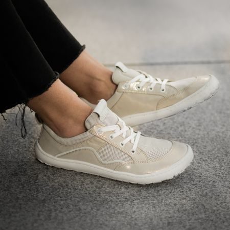 FRODDO TENISKY GEO LACES Gold Shine | Sportovní barefoot tenisky