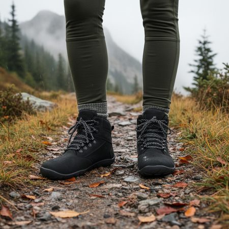 GROUNDIES PORTLAND Black | Barefoot pohorky