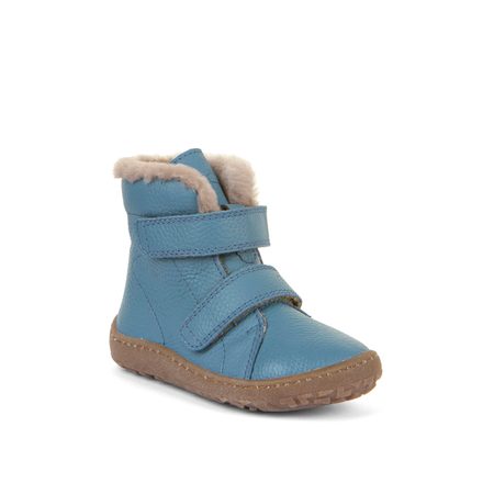 FRODDO VYŠŠÍ KOŽENÉ ZIMNÍ Jeans | Dětské zimní zateplené barefoot boty