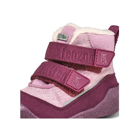 AFFENZAHN PREWALKER MIDBOOT VEGAN SNUGGY Otter Pink | Dětské první barefoot botičky