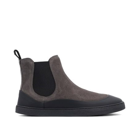 GROUNDIES SIENNA WOMEN Grey Black | Dámské barefoot chelsea boty 1