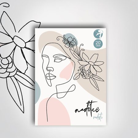 PUNČOCHY SAMODRŽÍCÍ NADOTEC RADOSTI 20 DEN Černé