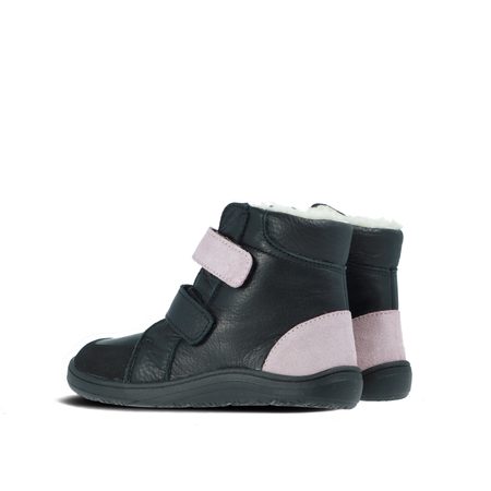 BABY BARE FEBO WINTER Sparkle Black Asfaltico | Dětské zimní zateplené barefoot boty