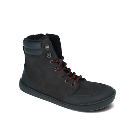 CRAVE VERMON Black | Zimní barefoot boty