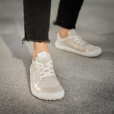 FRODDO TENISKY GEO LACES Gold Shine | Sportovní barefoot tenisky