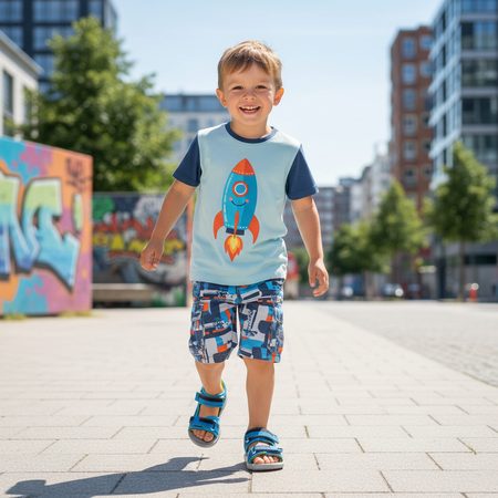 RICOSTA SYDNEY Sky | Dětské barefoot sandály