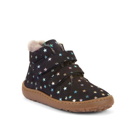 FRODDO ZIMNÍ FURRY Stars | Dětské zimní zateplené barefoot boty
