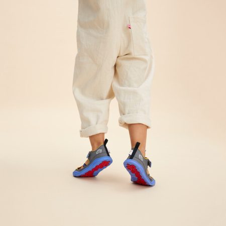 AFFENZAHN SANDAL VEGAN BREEZE TOUCAN Grey | Dětské barefoot sandály  4