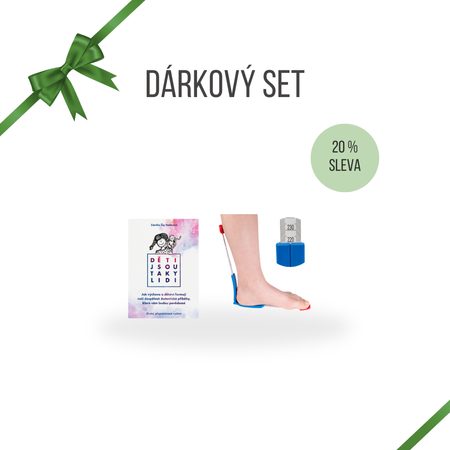 DÁRKOVÝ DĚTSKÝ SET S respektem Kniha Děti jsou taky lidi a měřidlo Plus12