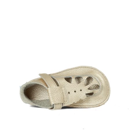 BABY BARE SANDÁLKY/BAČKORY SUMMER IO Shimmer Gold 3