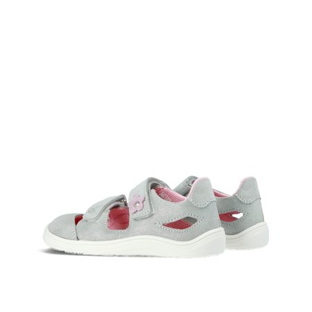 BABY BARE SANDÁLKY FEBO JOY Grey Pink | Dětské barefoot sandály