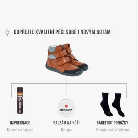 BEDA ZIMNÍ VYŠŠÍ BF 0004/W/SO/MK BRUNO Brown - užší kotník