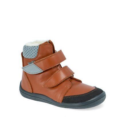 BEDA ZIMNÍ VYŠŠÍ BRUNO Brown - užší kotník | Dětské zimní zateplené barefoot boty 7