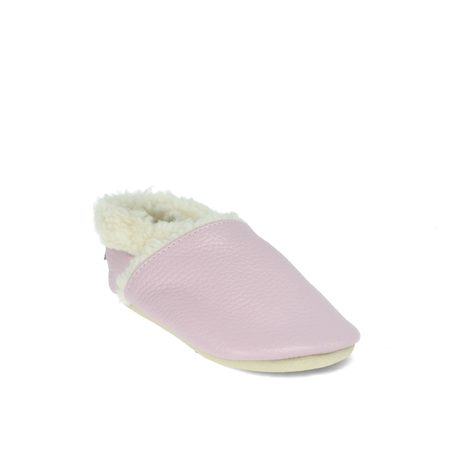 CRAVE CRAVITOS WINTER WOOL Světle růžové | Dětské zateplené barefoot capáčky