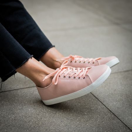 GROUNDIES LIMA Salmon | Dámské barefoot tenisky