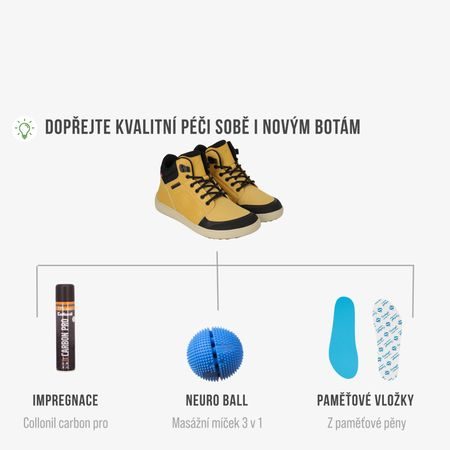 BE LENKA ZIMNÍ KOTNÍKOVÉ ArcticEdge - Mustard