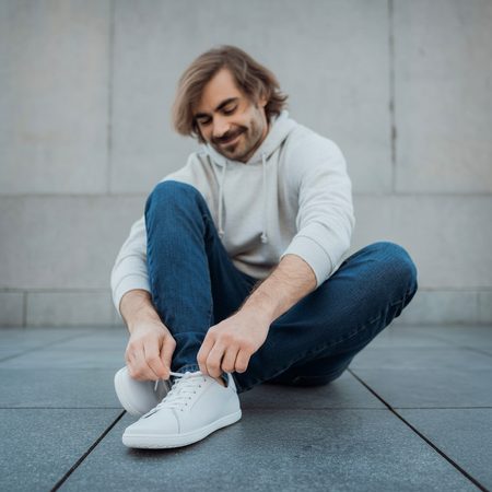 ANGLES LINOS White | Barefoot Sneakers