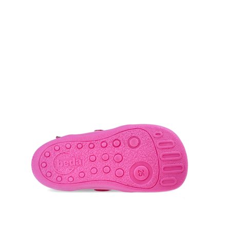 BEDA ZIMNÍ VYŠŠÍ EL Black/Pink - užší kotník | Dětské zimní zateplené barefoot boty 3