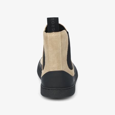 GROUNDIES SIENNA WOMEN Cappuccino Black | Dámské barefoot chelsea boty