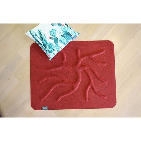 RootyRUG HOME Rose Hip Red