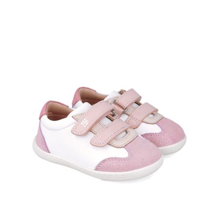 GARVALÍN TENISKY CASUAL White/Pink | Dětské barefoot tenisky 2