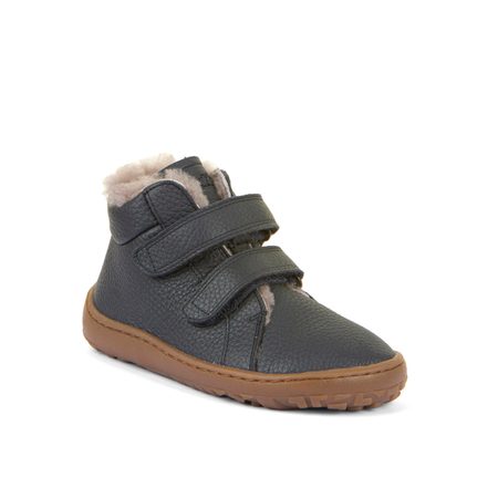 FRODDO ZIMNÍ FURRY Dark Blue | Dětské zimní zateplené barefoot boty