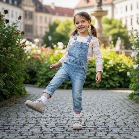 D.D.STEP S073-51761B CELOROČNÍ TENISKY Cream | Dětské barefoot tenisky