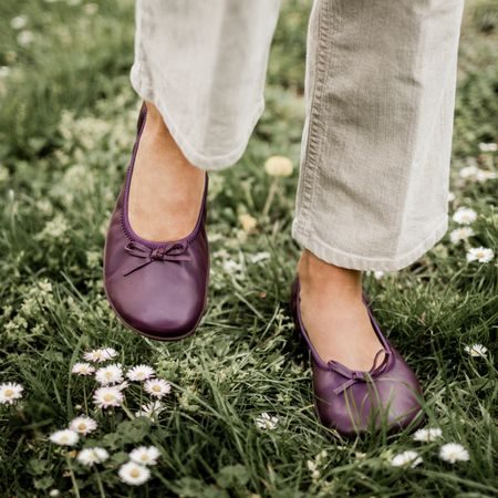 GROUNDIES Ruby 2.0 WOMEN Plum | Dámské barefoot baleríny
