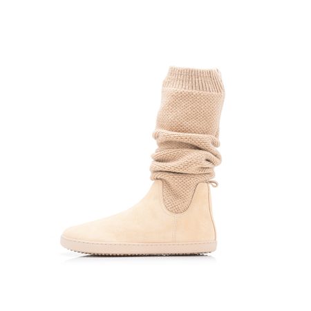 SHAPEN KNITTY Vanilla | Kotníkové barefoot boty