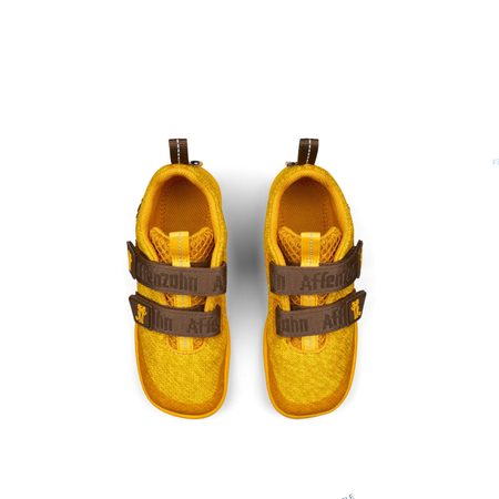 AFFENZAHN SNEAKER KNIT HAPPY TIGER Yellow | Dětské barefoot tenisky
