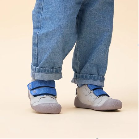AFFENZAHN LEATHER WALKY Dog Grey | Dětské barefoot tenisky 2