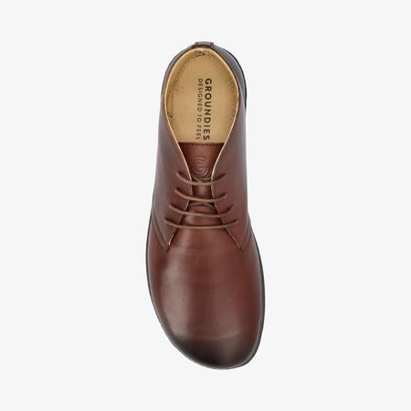 GROUNDIES MILANO MEN Camel | Kotníkové barefoot boty