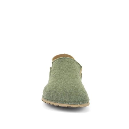 FRODDO SLIP-ON WOOLY Olive | Barefoot přezůvky