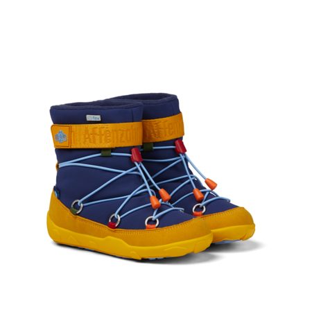 AFFENZAHN SNOWY WITTY VEGAN SNOWBOOT TUKAN Blue Yellow 4