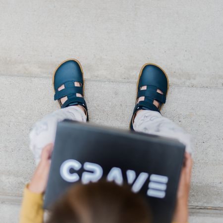 CRAVE SHELLWOOD 2.0 Navy | Dětské barefoot sandályCRAVE SHELLWOOD 2.0 Navy 4