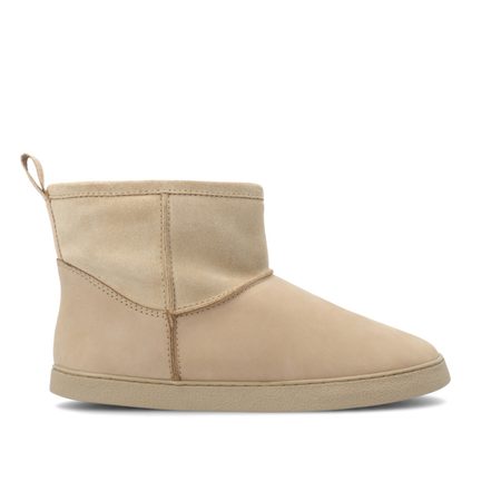 GROUNDIES COZY BOOT Low Cappuccino | Dámské barefoot válenky