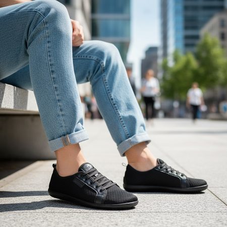 GROUNDIES FLEX Black | Barefoot tenisky