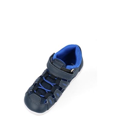BOBUX SUMMIT Navy + Snorkel Blue | Dětské barefoot sandály