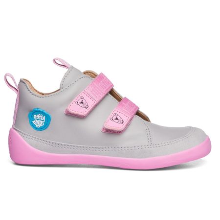 AFFENZAHN LEATHER SNEAKER KOALA Pink Grey