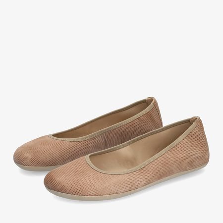 GROUNDIES LILY WOMEN Taupe | Dámské barefoot baleríny