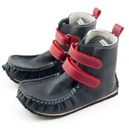 ZEAZOO YETI Black/Red waterproof sheepskin