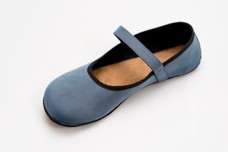 AHINSA SHOES ANANDA BARE BALERÍNKA Blue nubukaAHINSA SHOES ANANDA BARE BALERÍNKA Modrá Nubuk